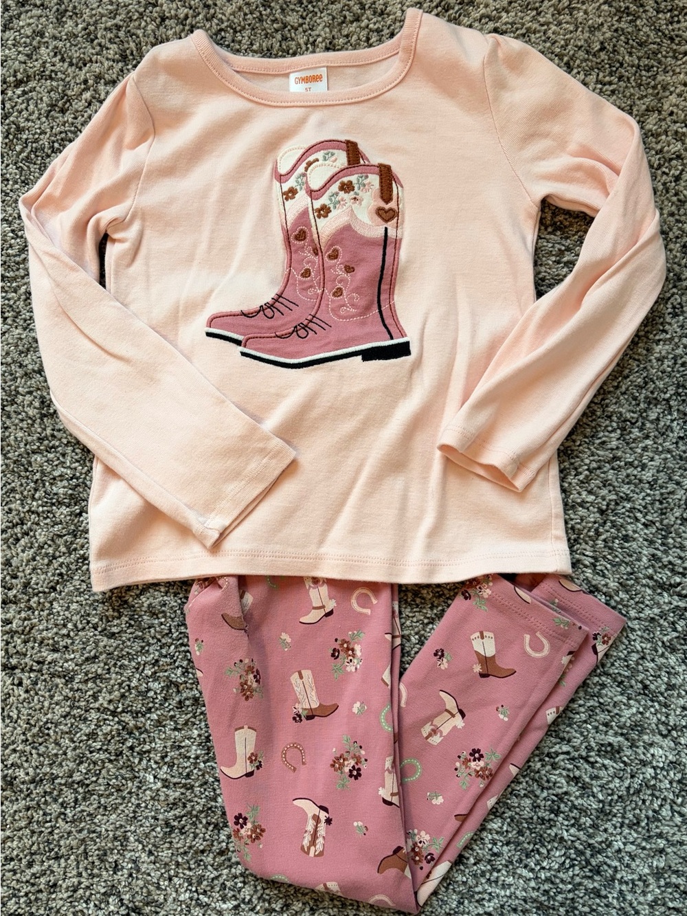 Gymboree Pink Cowgirl Boot Kids Set